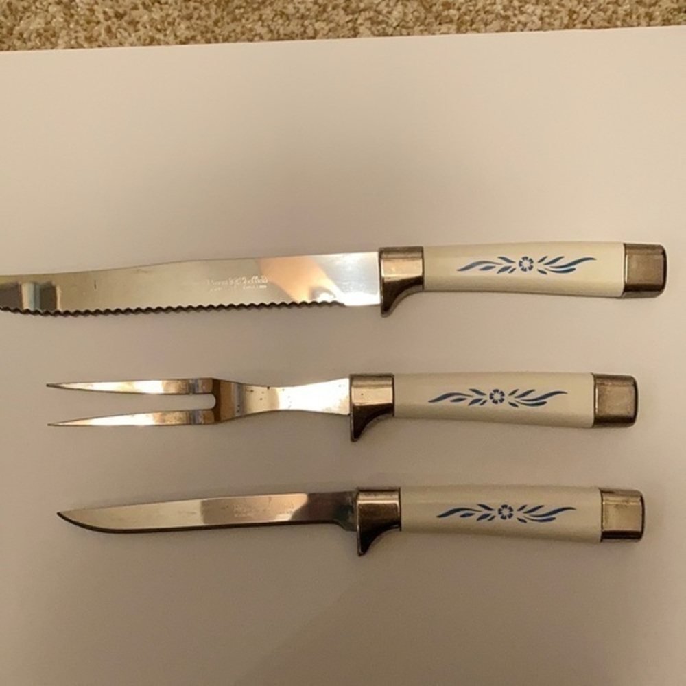 Vtg Regent Sheffield stainless steel carving set
